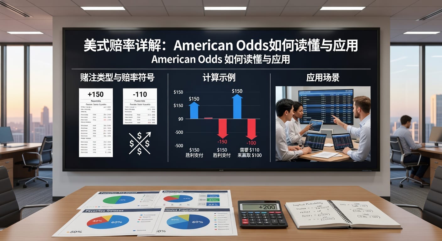 美式赔率 (American Odds) 详解：新手入门与实战技巧分享